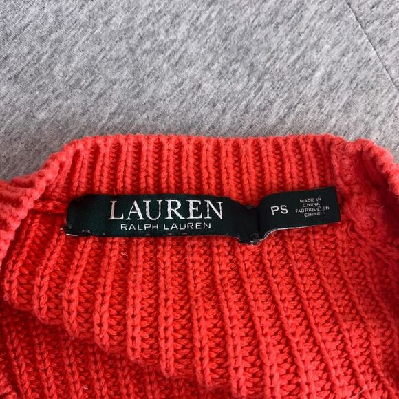 Lauren Ralph Lauren Petite Small Pink Sweater Slits on Sides - Picture 2 of 7